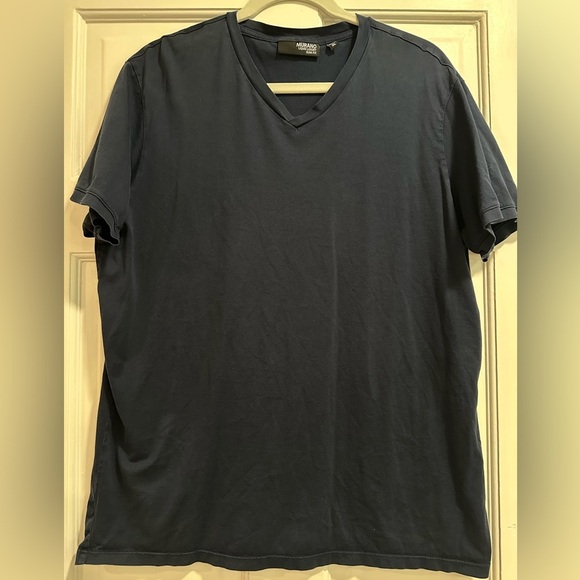 Murano V Neck tshirt | navy blue | Murano Liquid Luxury | VGUC | XL - Picture 1 of 3